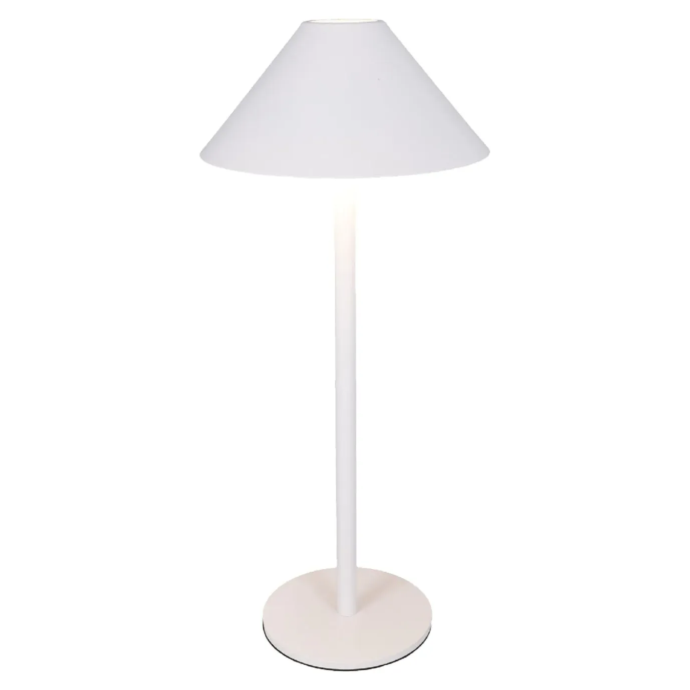 LED-Tischlampe Schirm, Weiß, 34 Cm