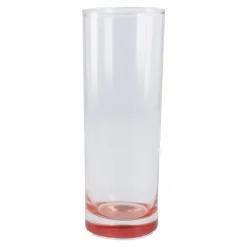 Longdrink-Glas Farbboden, Rot, 300 Ml