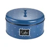 Metalldose Mit Tafel, Blau, 25 X 12 Cm