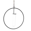 Metallring Mit Reagenzglas, Hängend, Schwarz, 15 Cm