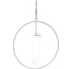 Metallring Mit Reagenzglas, Hängend, Weiß, 15 Cm