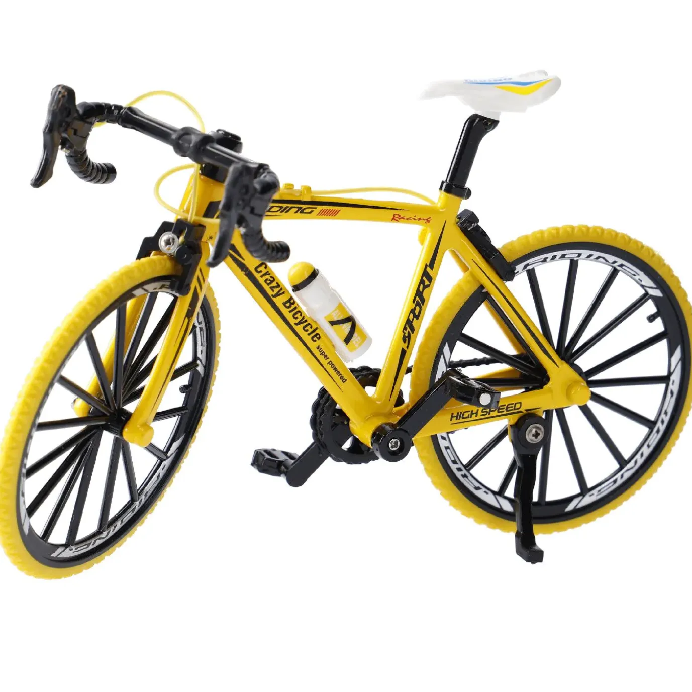 Mini-Fahrrad, Rennrad/gelb, 18 Cm