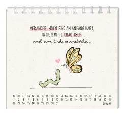 Mini-Tischkalender 2025, Man Muss Mit Allem Rechnen
