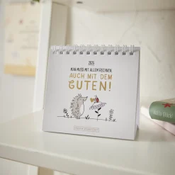 Mini-Tischkalender 2025, Man Muss Mit Allem Rechnen