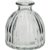 Mini-Vase Rillen, Halbrund, 8 X 8.5 Cm