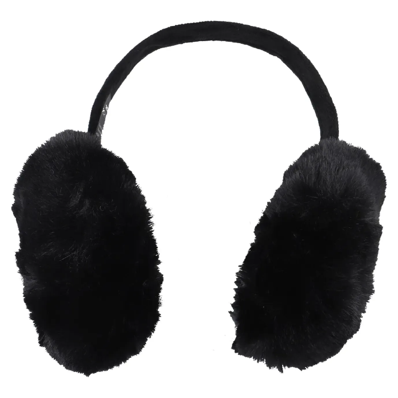 Ohrenwärmer Fluffy XXL, Schwarz