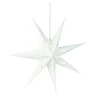 Papierstern, 60 Cm, Blumen-Stanzung, Weiß