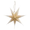 Papierstern Verlauf, Weiß/gold, 18 Cm