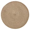 Platzset Olana, Rund/hellgrau, 38 Cm