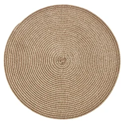 Platzset Olana, Rund/hellgrau, 38 Cm