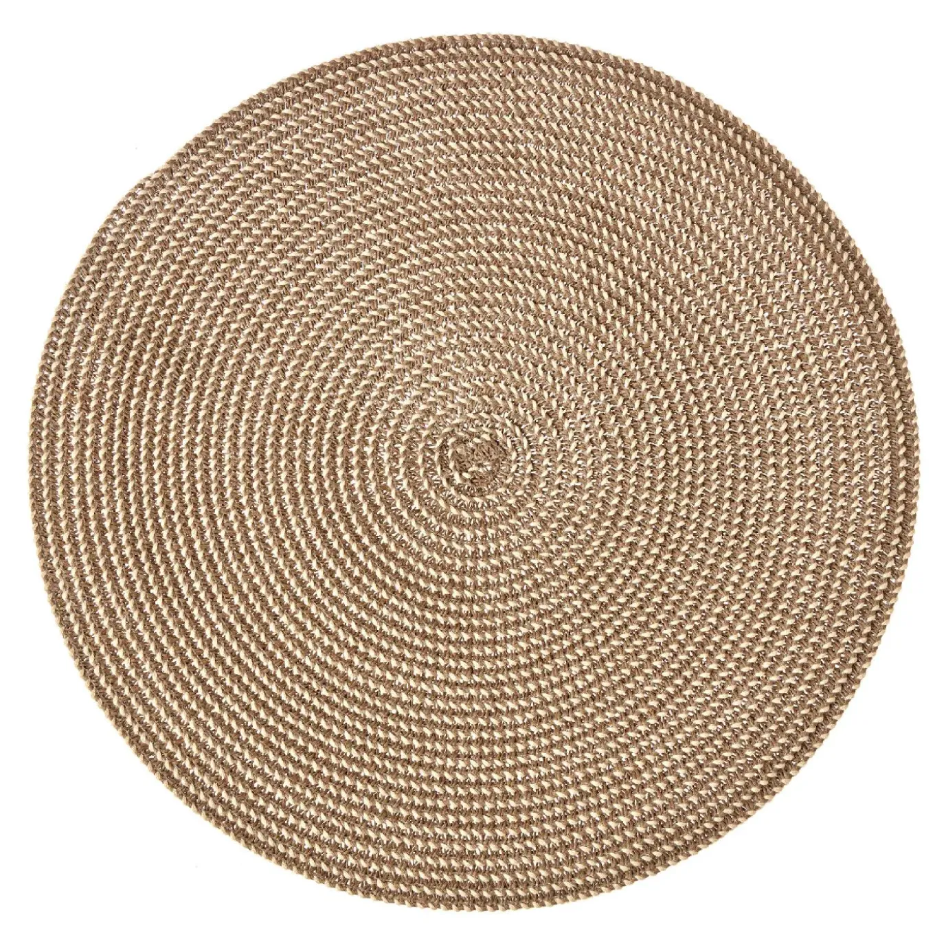 Platzset Olana, Rund/hellgrau, 38 Cm