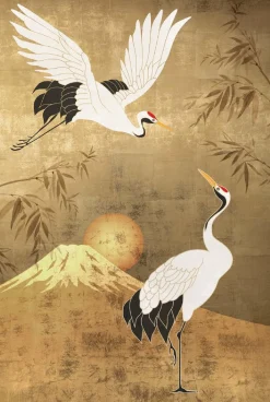 Poster Japanese Cranebirds, Nr. 80