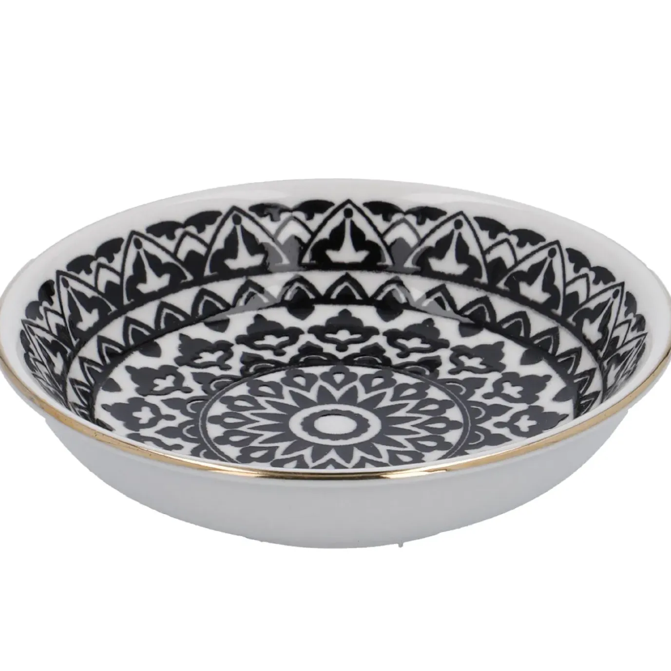 Schale China, Klein, Schwarz/weiß, Orient