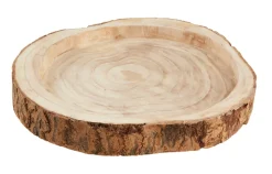Schale Holzscheibe, 35 Cm