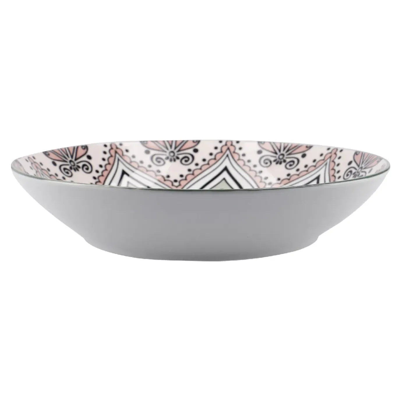 Schale Lisa, Flach, Rosa, 20 Cm