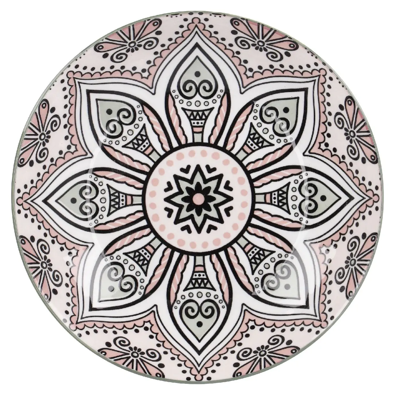 Schale Lisa, Flach, Rosa, 20 Cm