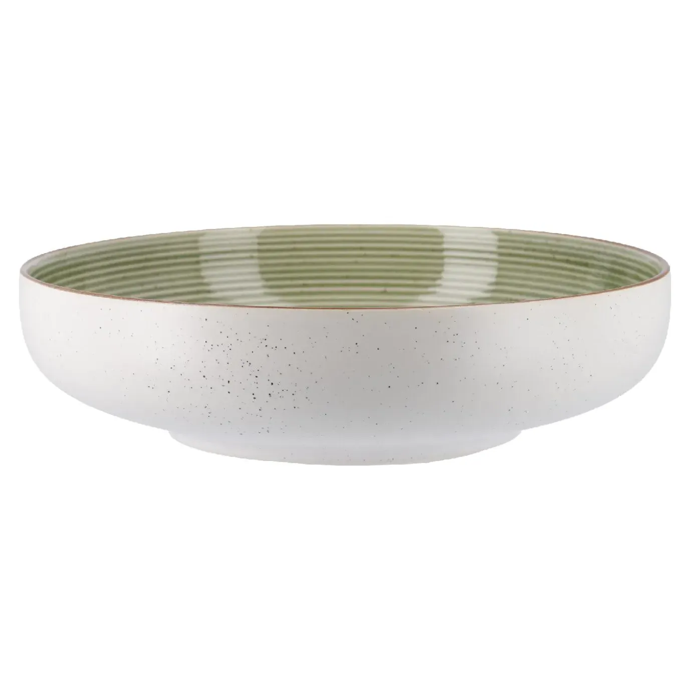 Schale Rille, Grün, 20 Cm