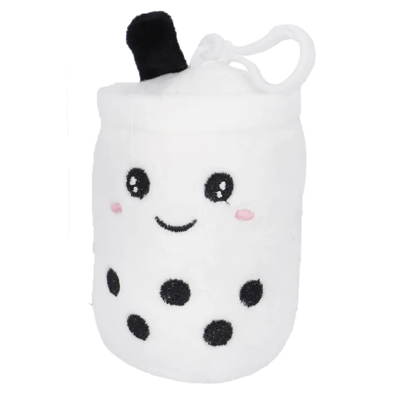 Schlüsselanhänger Bubbletea, Weiß, 13 Cm