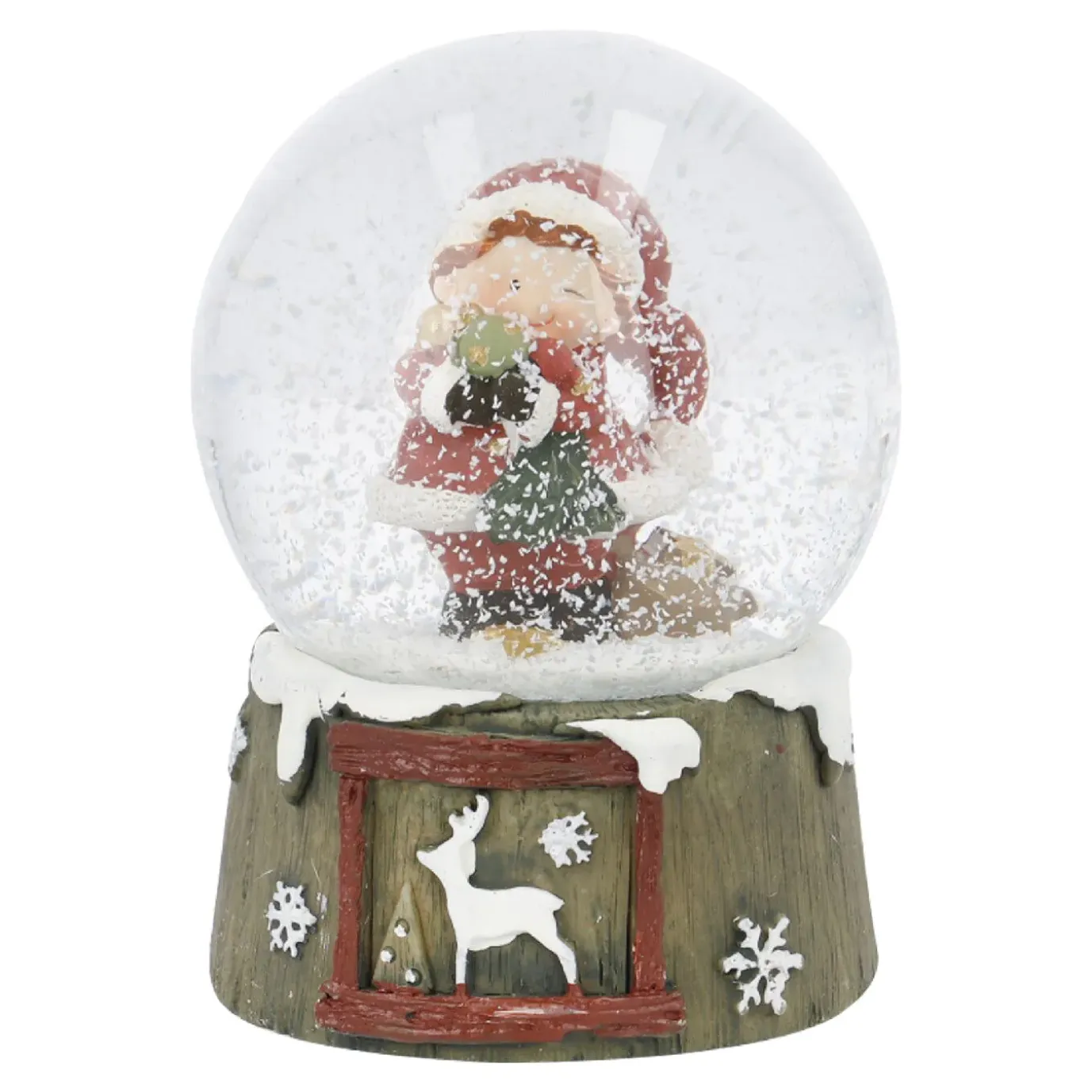 Schneekugel Kind, Zwinker, 6.5 X 9 Cm