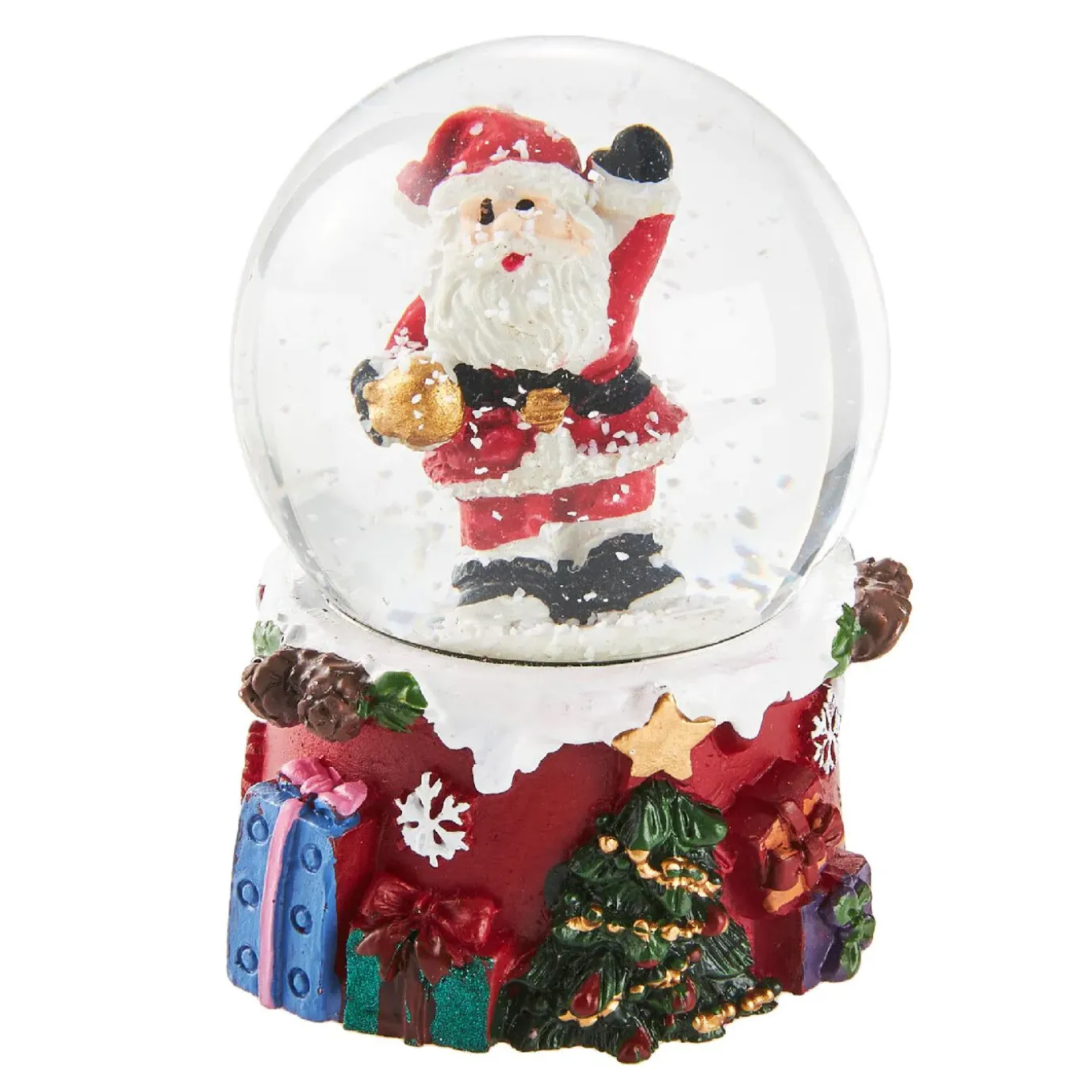 Schneekugel Weihnachten, Nikolaus/Sack, 4.5 X 6 Cm