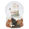 Schneekugel Weihnachtsmann, Sack, 6.5 X 9 Cm