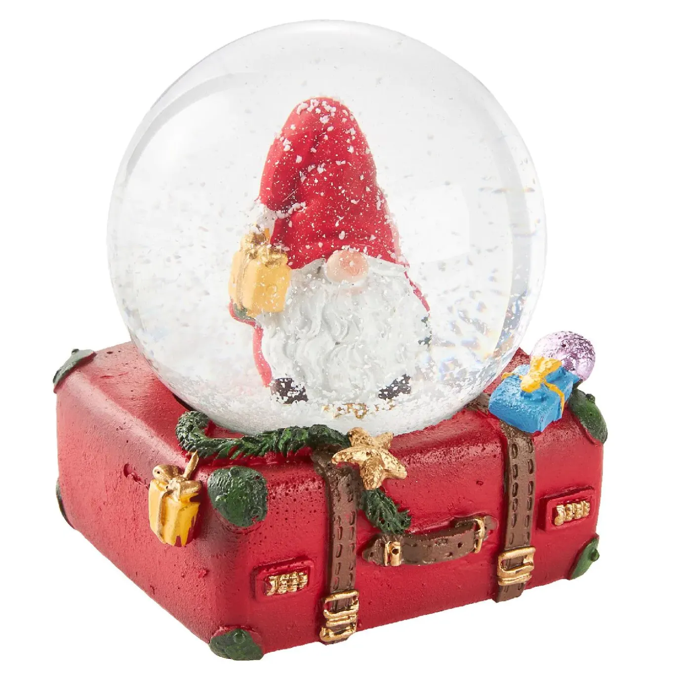 Schneekugel, Wichtel/Geschenk, 6.5 X 8.5 Cm