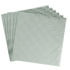 Serviette Artdeco, Prägung, Mintgrün, 16 Stück