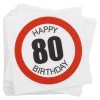 Servietten, 20 Stück, 80 Jahre
