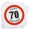 Servietten, 20 Stück, 70 Jahre
