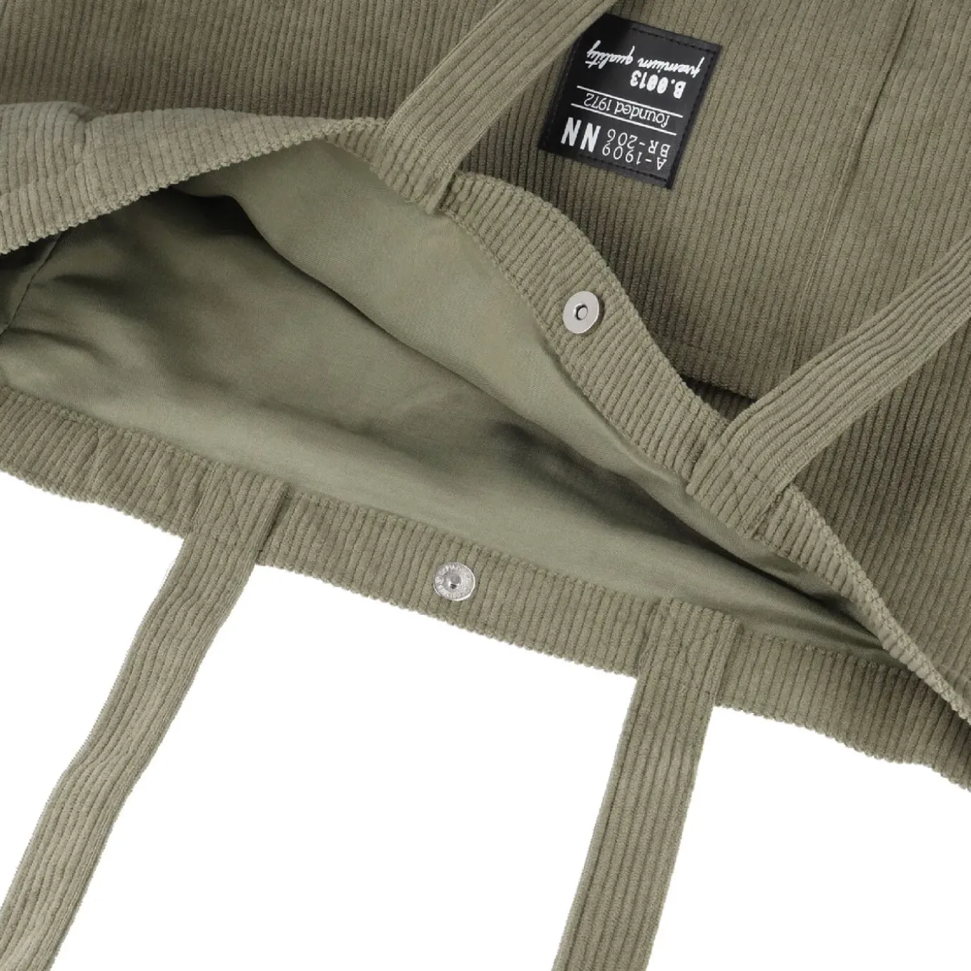 Shopper Cord, Oliv