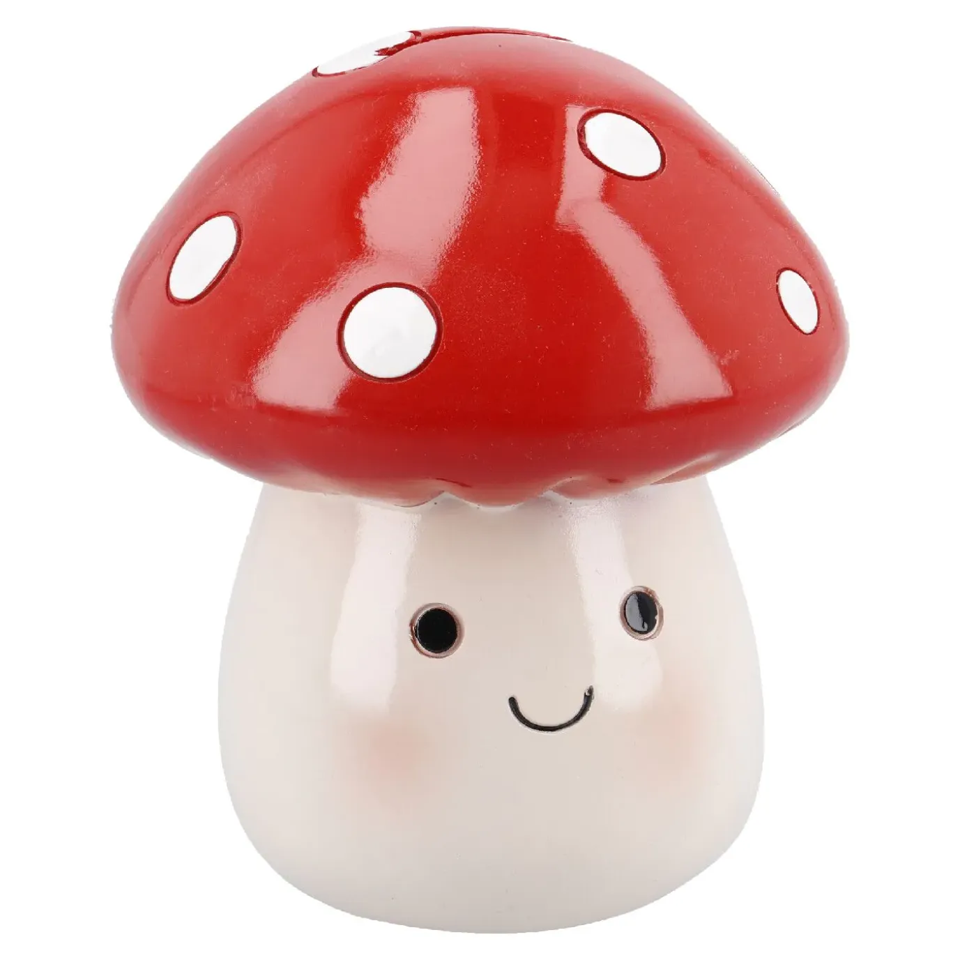 Spardose Pilz, Rot, 15 Cm