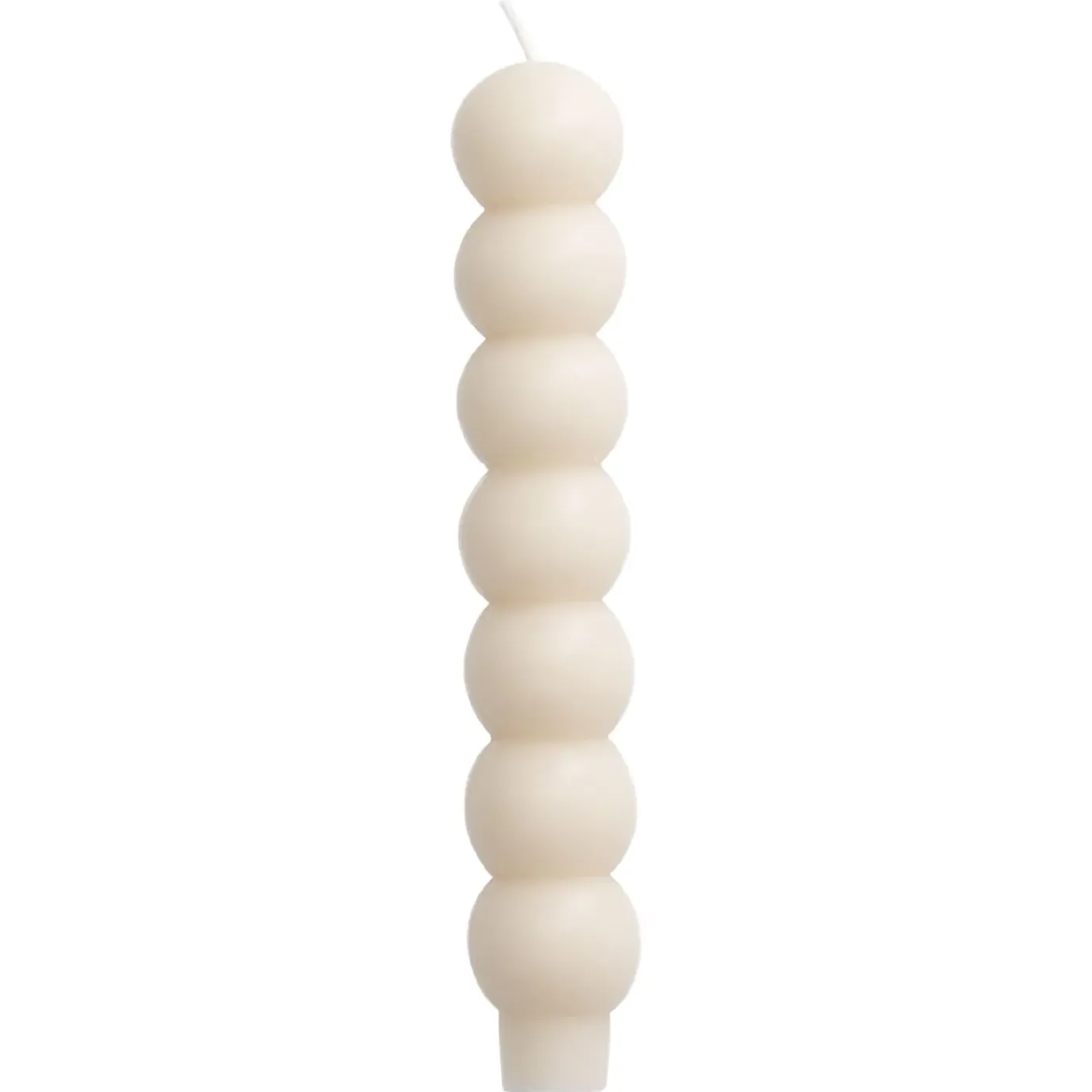 Stabkerze Bubbles, Beige, 3 X 18.5 Cm