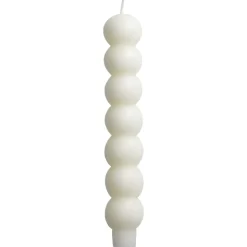 Stabkerze Bubbles, Wollweiß, 3 X 18.5 Cm