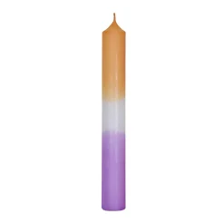 Stabkerze Dip-Dye, Mandarin/lavendel, 18 Cm