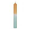 Stabkerze Dip-Dye, Mandarin/mint, 18 Cm
