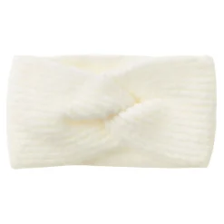 Stirnband Melange Mit Knoten, Offwhite