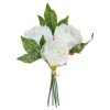 Strauß Eisrose, Weiß, 30 Cm