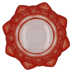 Teelichthalter Lotus, Orange, 9 X 4.3 Cm