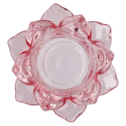 Teelichthalter Lotus, Rosa, 11 X 5.5 Cm