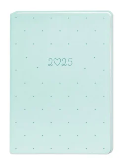 Terminplaner Lederlook, 2025, Mint