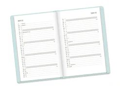 Terminplaner Lederlook, 2025, Mint