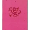 Terminplaner Lederlook, 2025, Pink