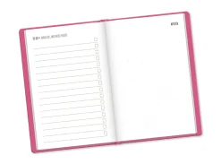 Terminplaner Lederlook, 2025, Pink