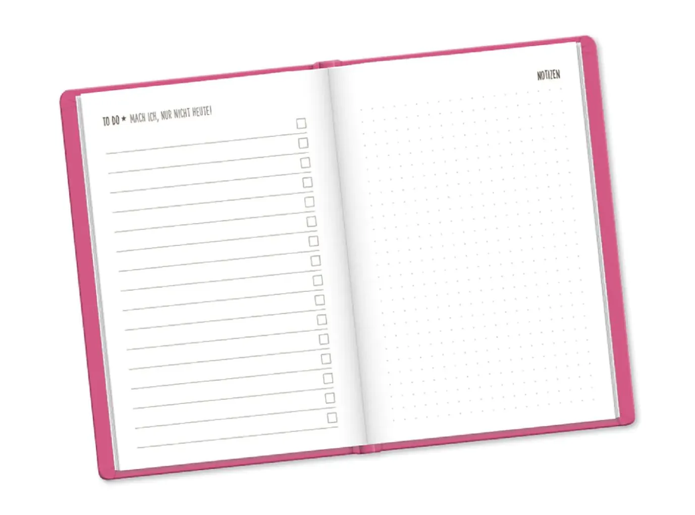Terminplaner Lederlook, 2025, Pink