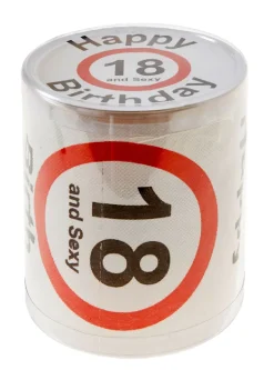 Toilettenpapier Birthday, 18 Jahre, 24 Meter