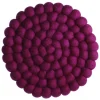 Untersetzer Filzkugeln, Lila, 20 Cm