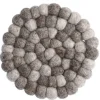 Untersetzer Filzkugeln, Taupe Mix, 10 Cm