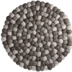 Untersetzer Filzkugeln, Taupe Mix, 30 Cm