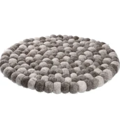 Untersetzer Filzkugeln, Taupe Mix, 30 Cm