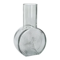 Vase Design, Rund/grün, 14 X 22.5 Cm